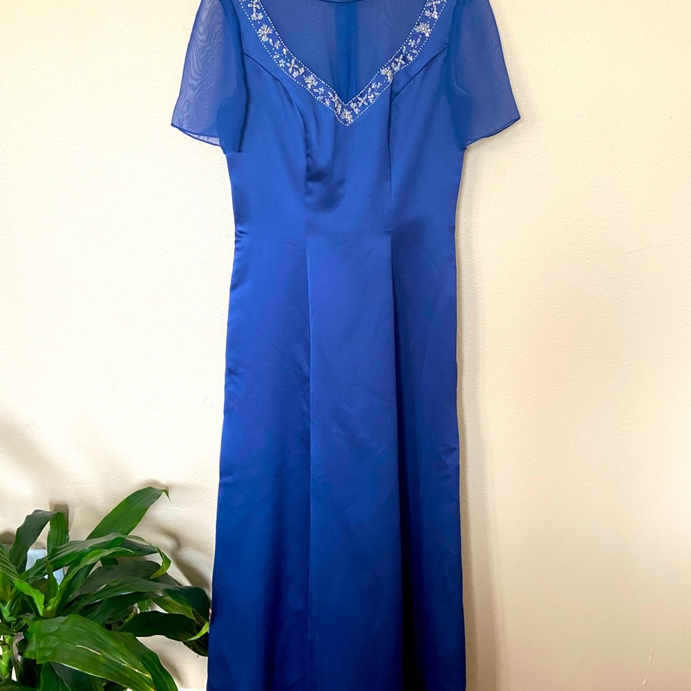 Modern Maids Blue Mother of the Bride Dress
